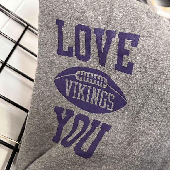 Victoria's‎ Secret Pink Minnesota Vikings Hoodie Womens XS Grey Vintage NFL - Picture 4 of 10